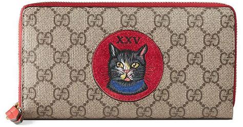 gucci cat shirt red|Gucci mystic cat wallet.